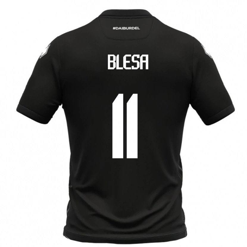 Danxen Homem Camisola Jalen Blesa #11 Preto Branco Alternativa 2025/26 Camisa