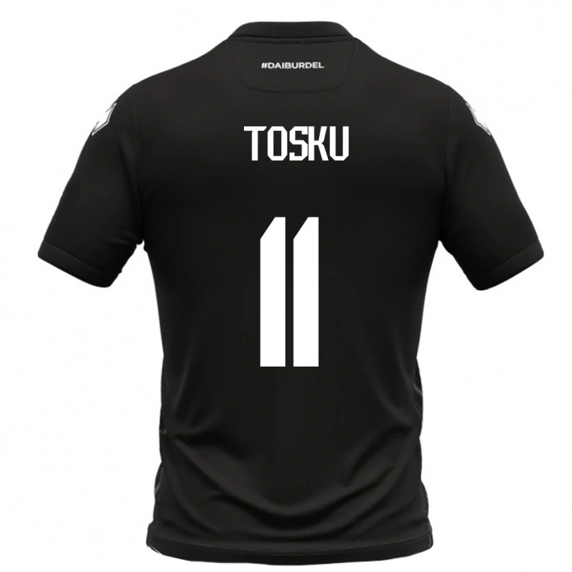 Danxen Homem Camisola Frederik Tosku #11 Preto Branco Alternativa 2025/26 Camisa