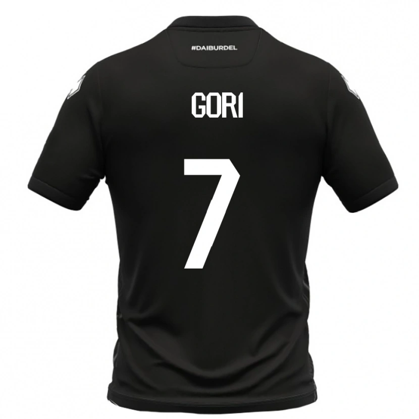 Danxen Homem Camisola Samuele Gori #7 Preto Branco Alternativa 2025/26 Camisa