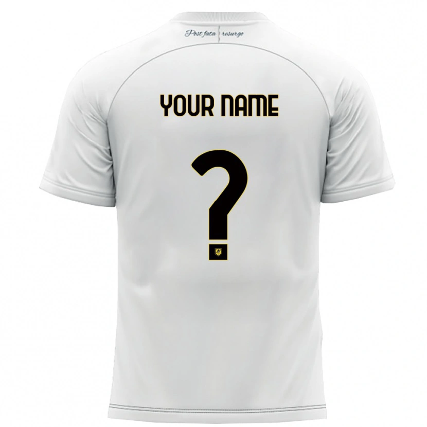 Danxen Homem Camisola Seu Nome #0 Branco Amarelo Alternativa 2025/26 Camisa