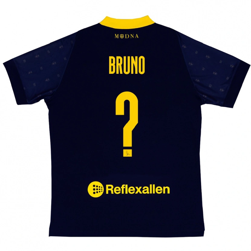 Danxen Homem Camisola Giovanni Bruno #0 Marinho Amarelo Alternativa 2025/26 Camisa