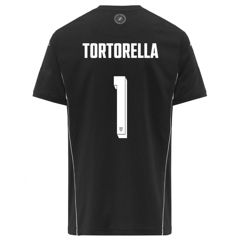 Danxen Homem Camisola Diego Tortorella #1 Preto Branco Alternativa 2025/26 Camisa