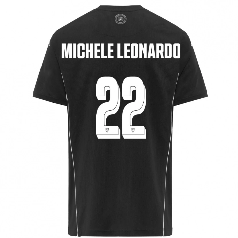 Danxen Homem Camisola Matteo Michele Leonardo #22 Preto Branco Alternativa 2025/26 Camisa