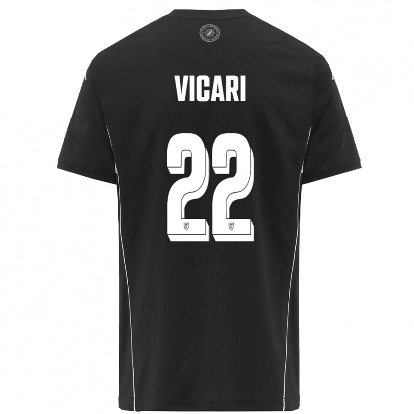 Danxen Homem Camisola David Vicari #22 Preto Branco Alternativa 2025/26 Camisa