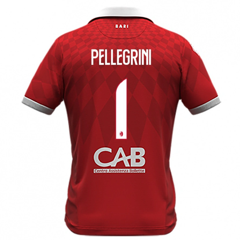 Danxen Homem Camisola Luigi Pellegrini #1 Vermelho Branco Alternativa 2025/26 Camisa