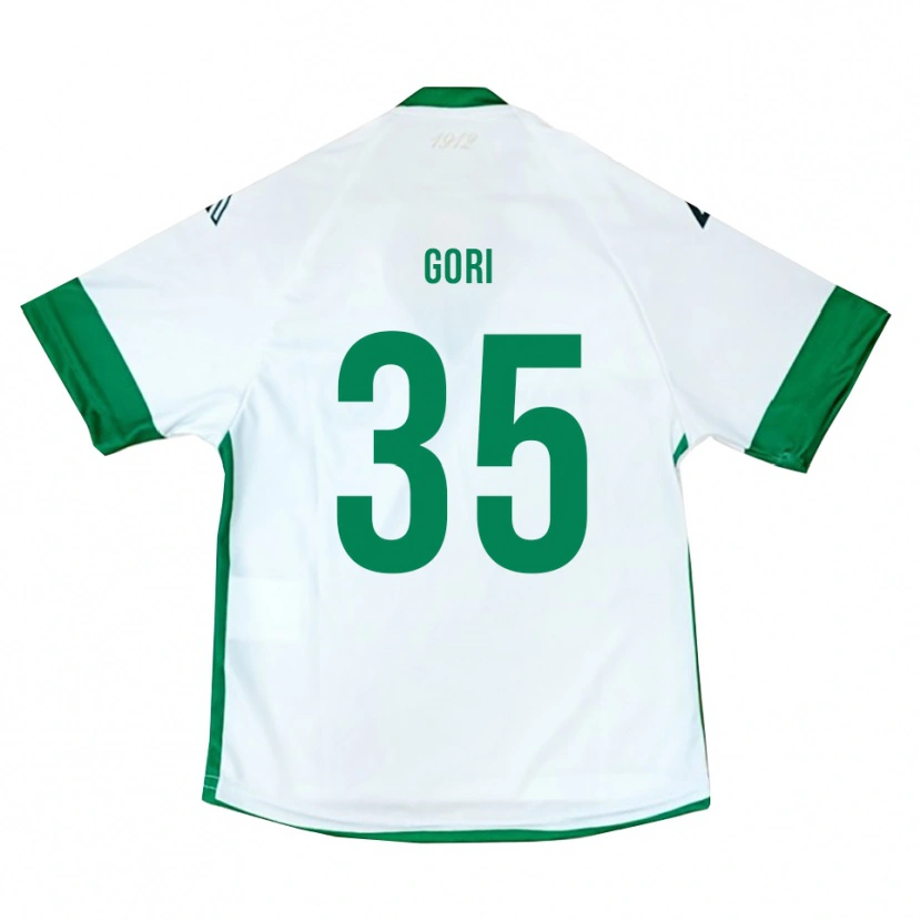 Danxen Homem Camisola Gabriele Gori #35 Branco Verde Azul Alternativa 2025/26 Camisa