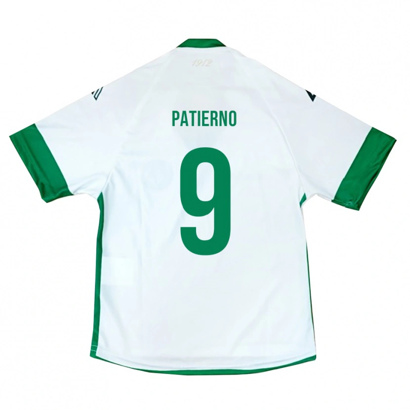 Danxen Homem Camisola Cosimo Patierno #9 Branco Verde Azul Alternativa 2025/26 Camisa