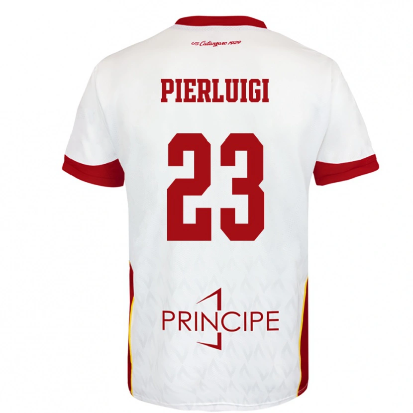 Danxen Homem Camisola Federico Pierluigi #23 Branco Vermelho Alternativa 2025/26 Camisa