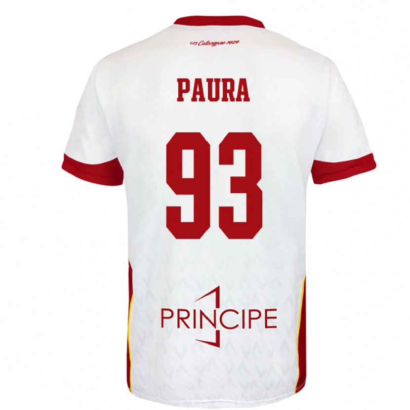 Danxen Homem Camisola Mario Paura #93 Branco Vermelho Alternativa 2025/26 Camisa
