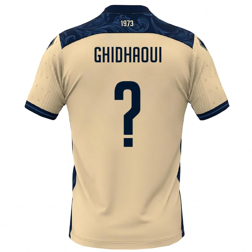 Danxen Homem Camisola Mohyiddin Ghidhaoui #0 Branco Marinho Alternativa 2025/26 Camisa