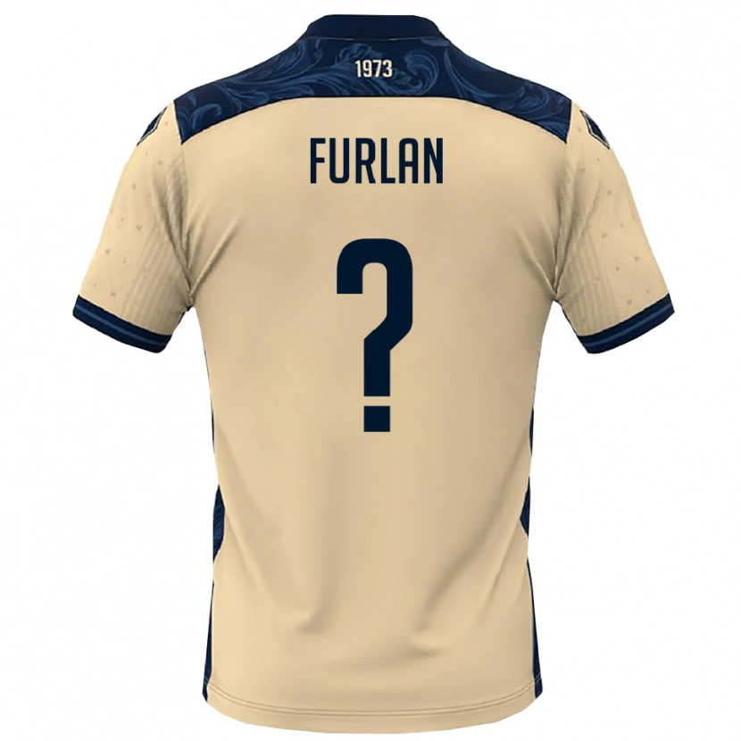 Danxen Homem Camisola Giacomo Furlan #0 Branco Marinho Alternativa 2025/26 Camisa