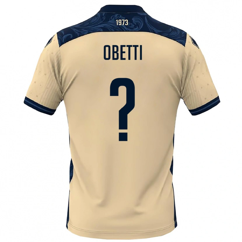 Danxen Homem Camisola Gianmarco Obetti #0 Branco Marinho Alternativa 2025/26 Camisa