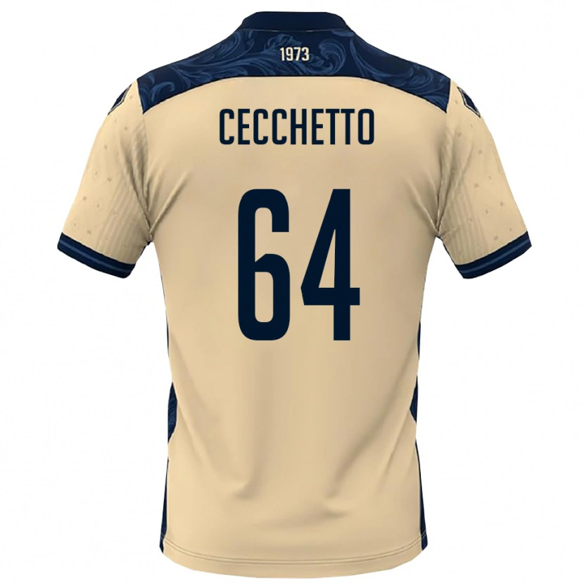 Danxen Homem Camisola Andrea Cecchetto #64 Branco Marinho Alternativa 2025/26 Camisa