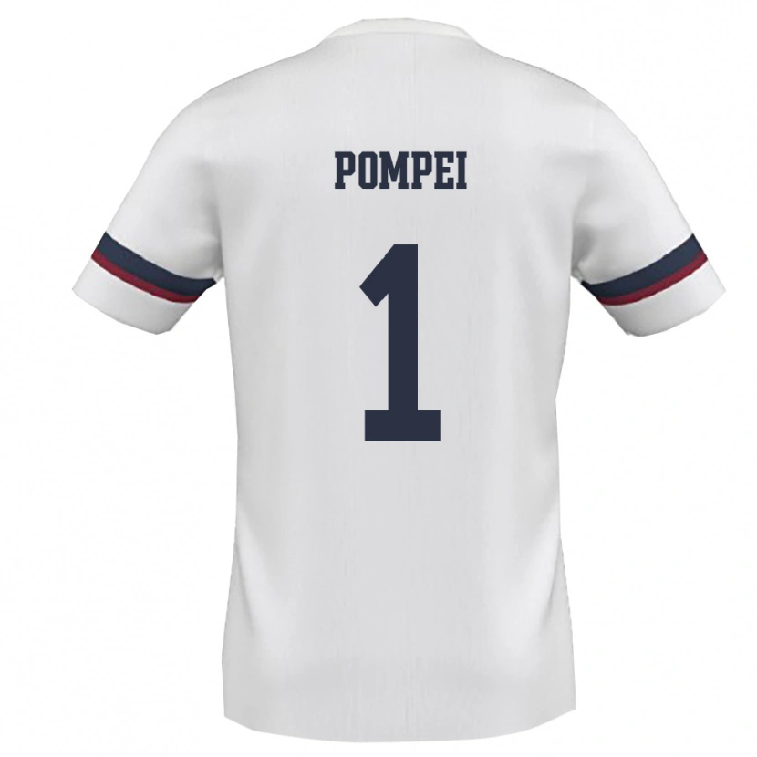 Danxen Homem Camisola Thomas Pompei #1 Branco Vermelho Alternativa 2025/26 Camisa