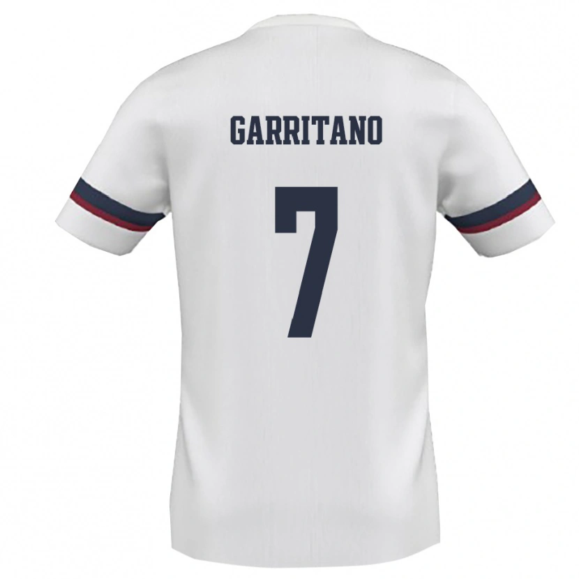 Danxen Homem Camisola Luca Garritano #7 Branco Vermelho Alternativa 2025/26 Camisa