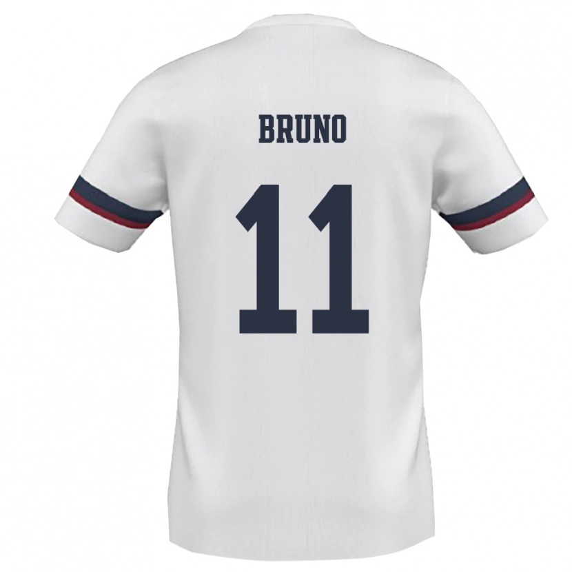 Danxen Homem Camisola Niccolò Bruno #11 Branco Vermelho Alternativa 2025/26 Camisa