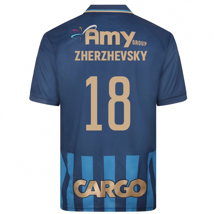 Danxen Homem Camisola Roy Zherzhevsky #18 Azul Marinho Alternativa 2025/26 Camisa