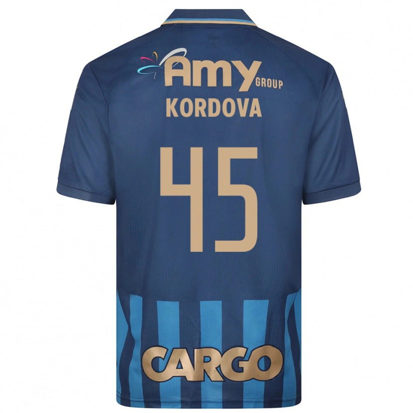 Danxen Homem Camisola Adir Córdoba #45 Azul Marinho Alternativa 2025/26 Camisa