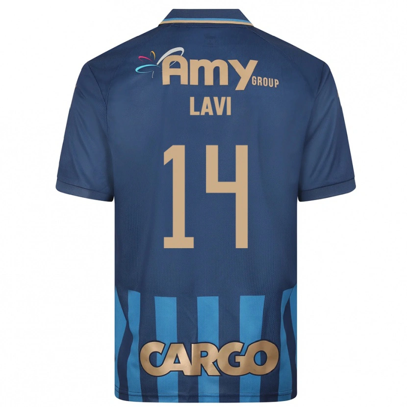 Danxen Homem Camisola Sahar Lavi #14 Azul Marinho Alternativa 2025/26 Camisa