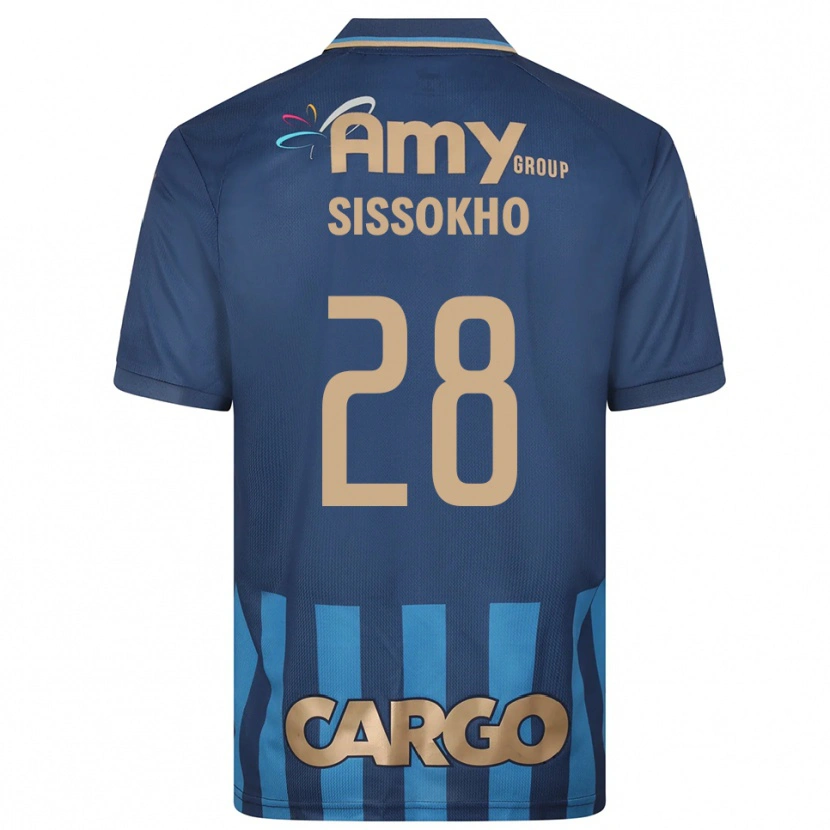 Danxen Homem Camisola Issouf Sissokho #28 Azul Marinho Alternativa 2025/26 Camisa