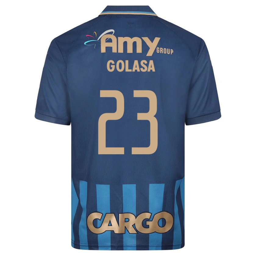 Danxen Homem Camisola Eyal Golasa #23 Azul Marinho Alternativa 2025/26 Camisa