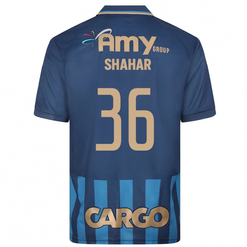Danxen Homem Camisola Ido Shahar #36 Azul Marinho Alternativa 2025/26 Camisa