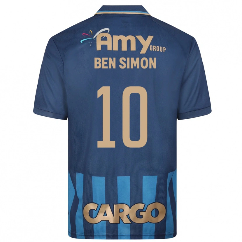 Danxen Homem Camisola Ilay Ben Simon #10 Azul Marinho Alternativa 2025/26 Camisa