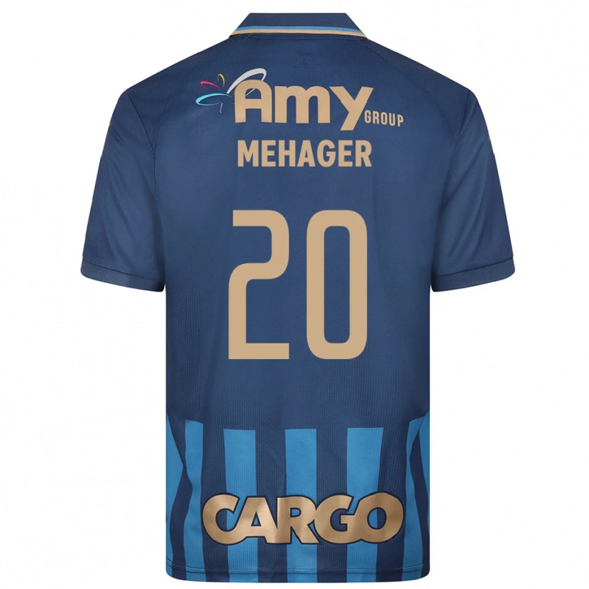 Danxen Homem Camisola Itay Mehager #20 Azul Marinho Alternativa 2025/26 Camisa