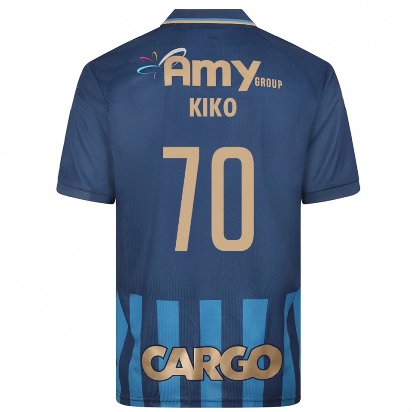 Danxen Homem Camisola Kiko Bondoso #70 Azul Marinho Alternativa 2025/26 Camisa