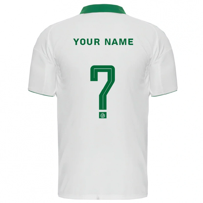 Danxen Homem Camisola Seu Nome #0 Branco Verde Alternativa 2025/26 Camisa