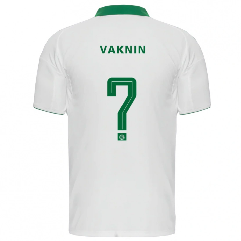 Danxen Homem Camisola Raz Vaknin #0 Branco Verde Alternativa 2025/26 Camisa