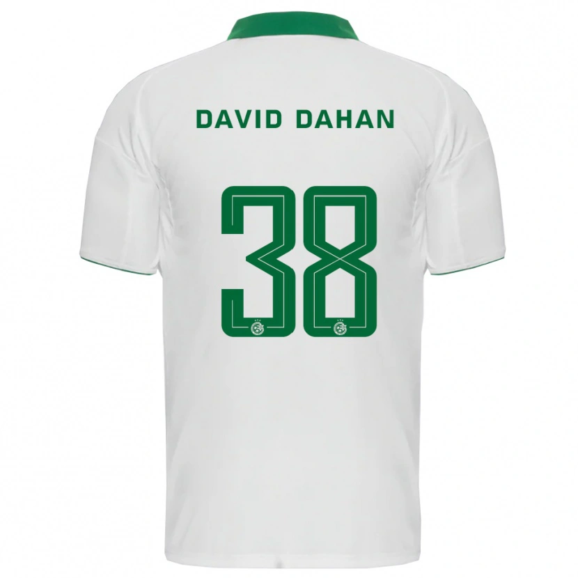 Danxen Homem Camisola Omer Dahan #38 Branco Verde Alternativa 2025/26 Camisa
