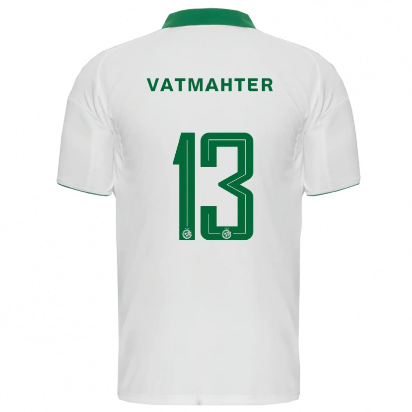 Danxen Homem Camisola Liam Vatmahter #13 Branco Verde Alternativa 2025/26 Camisa