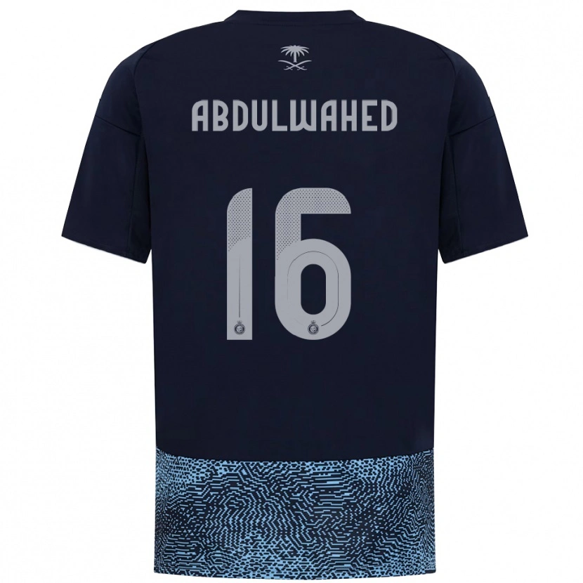 Danxen Homem Camisola Ghader Abdulwahed #16 Marinho Azul Celeste Alternativa 2025/26 Camisa