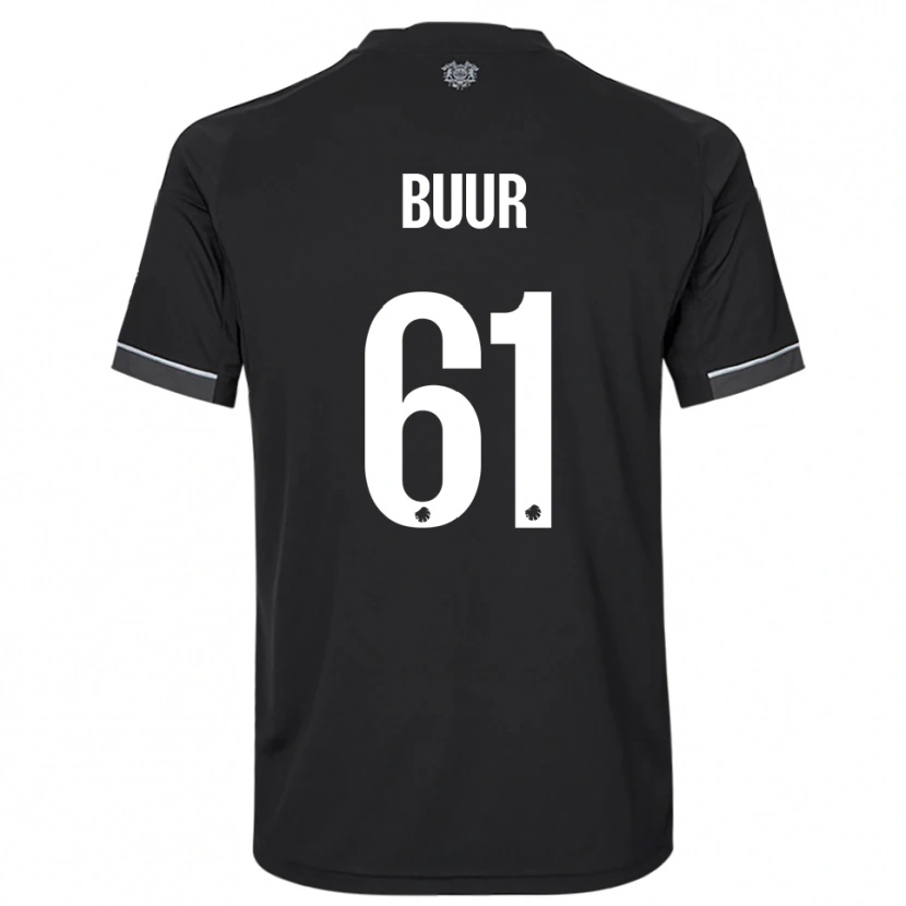 Danxen Homem Camisola Oscar Buur #61 Preto Branco Alternativa 2025/26 Camisa