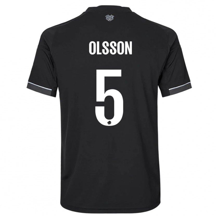 Danxen Homem Camisola Cornelius Olsson #5 Preto Branco Alternativa 2025/26 Camisa