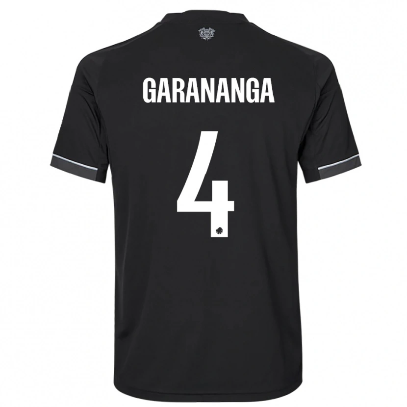 Danxen Homem Camisola Munashe Garananga #4 Preto Branco Alternativa 2025/26 Camisa