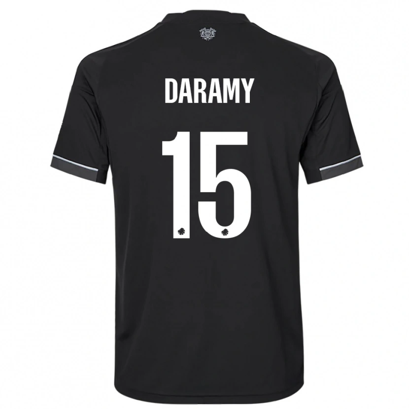 Danxen Homem Camisola Abdul Daramy #15 Preto Branco Alternativa 2025/26 Camisa
