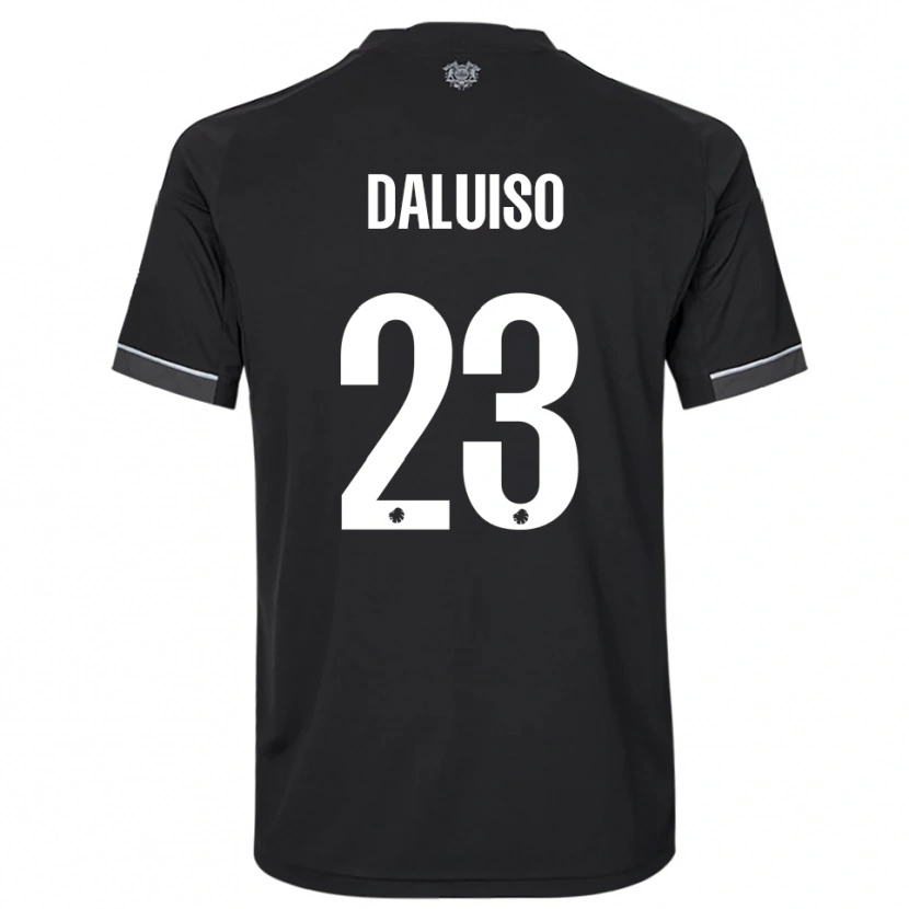 Danxen Homem Camisola Christoffer Daluiso #23 Preto Branco Alternativa 2025/26 Camisa