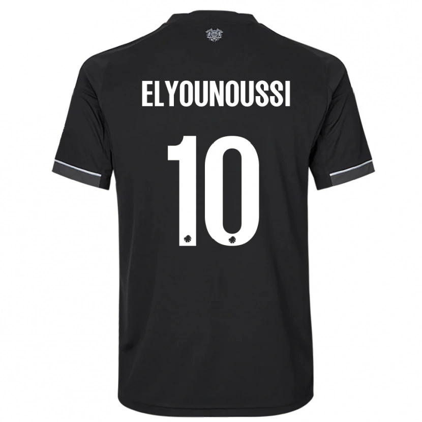 Danxen Homem Camisola Mohamed Elyounoussi #10 Preto Branco Alternativa 2025/26 Camisa