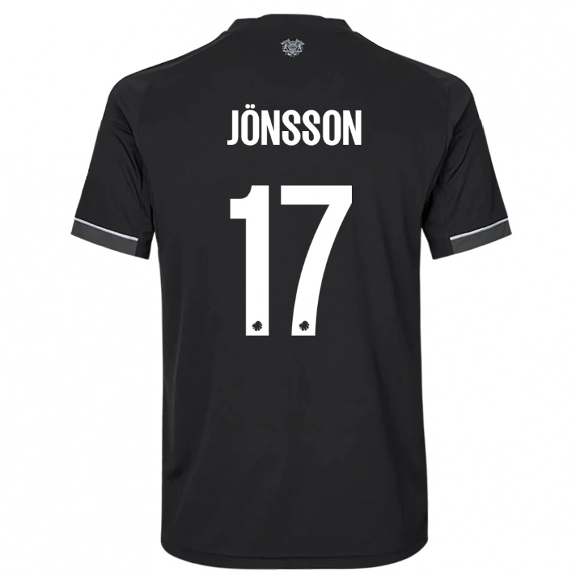 Danxen Homem Camisola Neo Jönsson #17 Preto Branco Alternativa 2025/26 Camisa