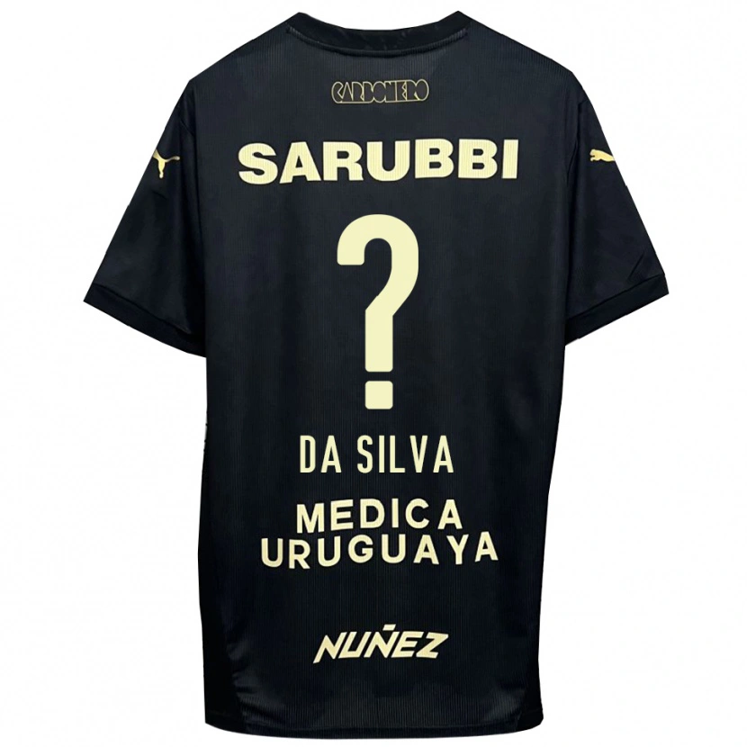 Danxen Homem Camisola Gabriel Da Silva #0 Preto Dourado Alternativa 2025/26 Camisa