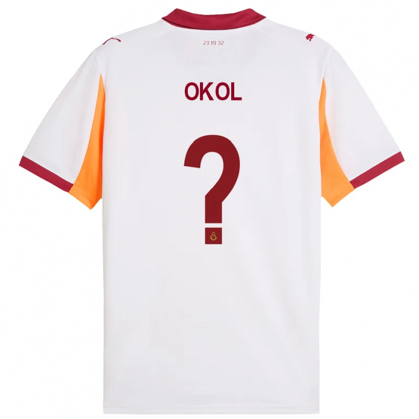 Danxen Homem Camisola Umut Okol #0 Branco Vermelho Alternativa 2025/26 Camisa