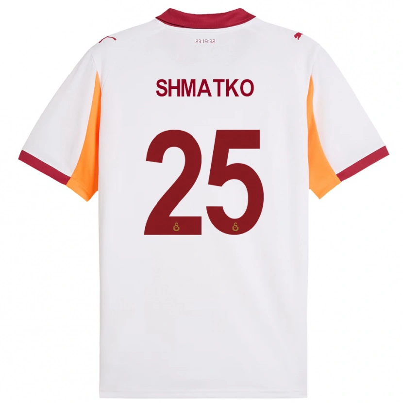 Danxen Homem Camisola Lyubov Shmatko #25 Branco Vermelho Alternativa 2025/26 Camisa