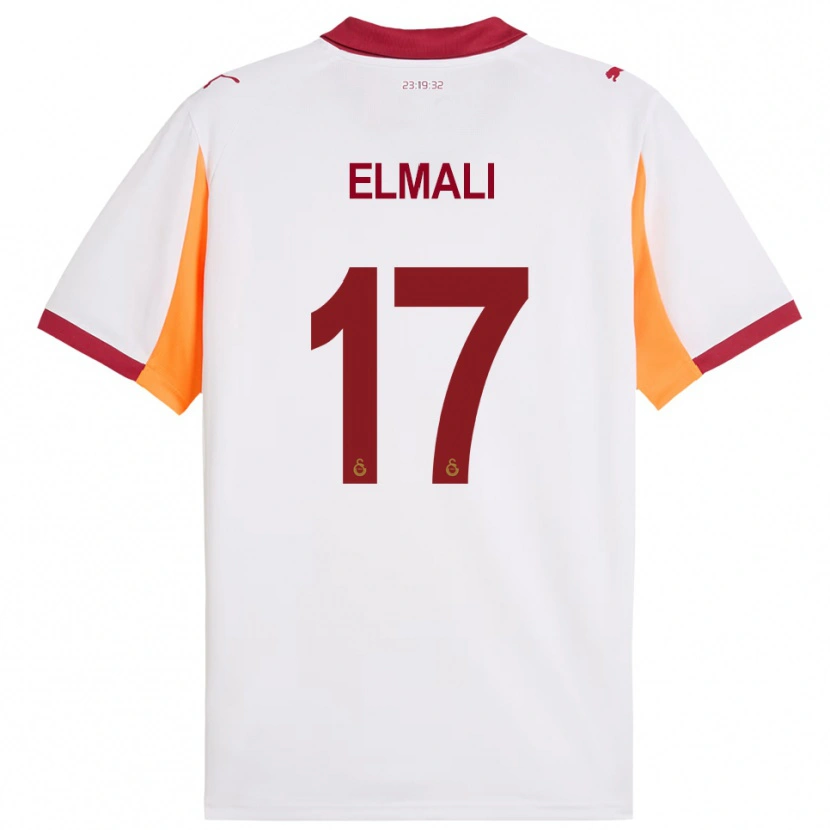 Danxen Homem Camisola Eren Elmalı #17 Branco Vermelho Alternativa 2025/26 Camisa