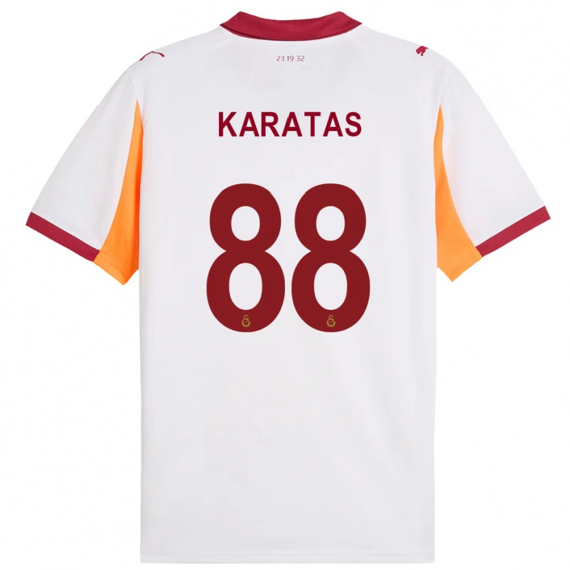 Danxen Homem Camisola Kazımcan Karataş #88 Branco Vermelho Alternativa 2025/26 Camisa