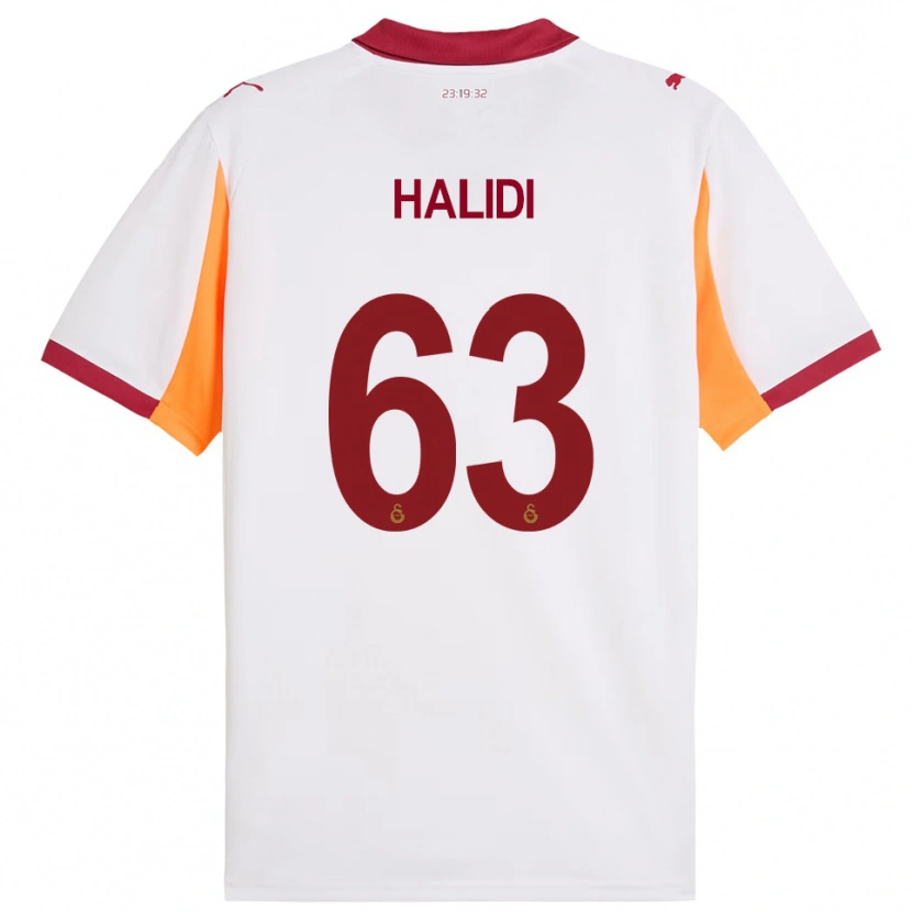 Danxen Homem Camisola İsa Halidi #63 Branco Vermelho Alternativa 2025/26 Camisa