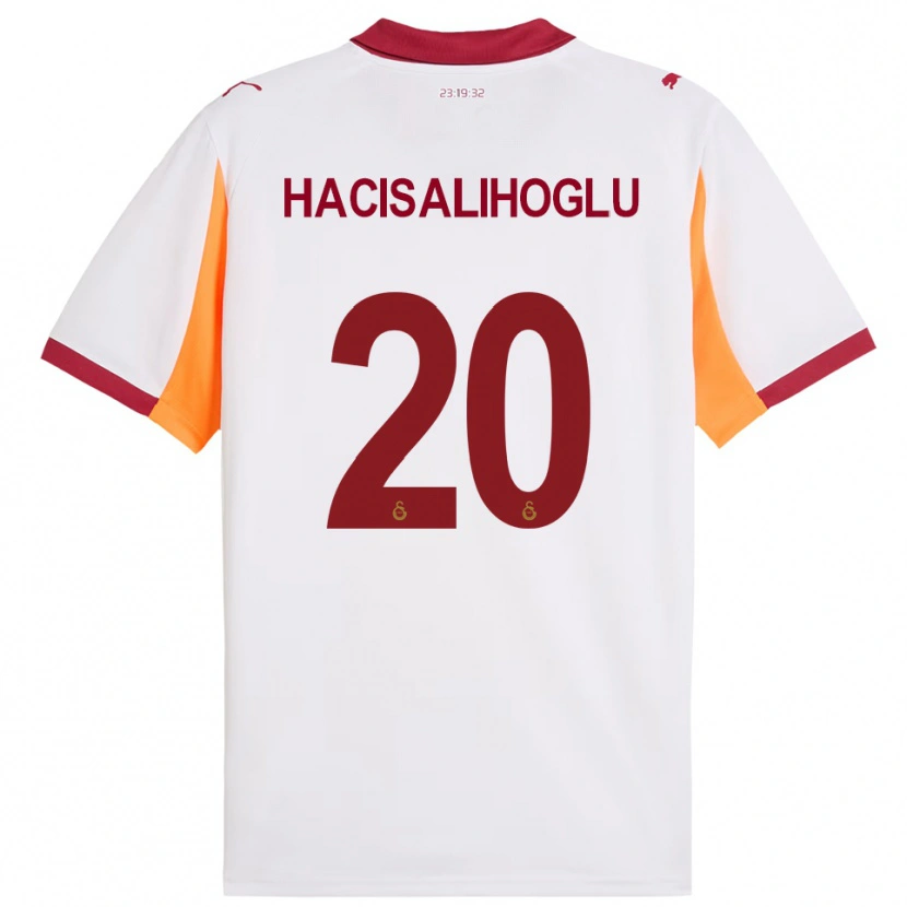 Danxen Homem Camisola Arda Hacisalihoglu #20 Branco Vermelho Alternativa 2025/26 Camisa