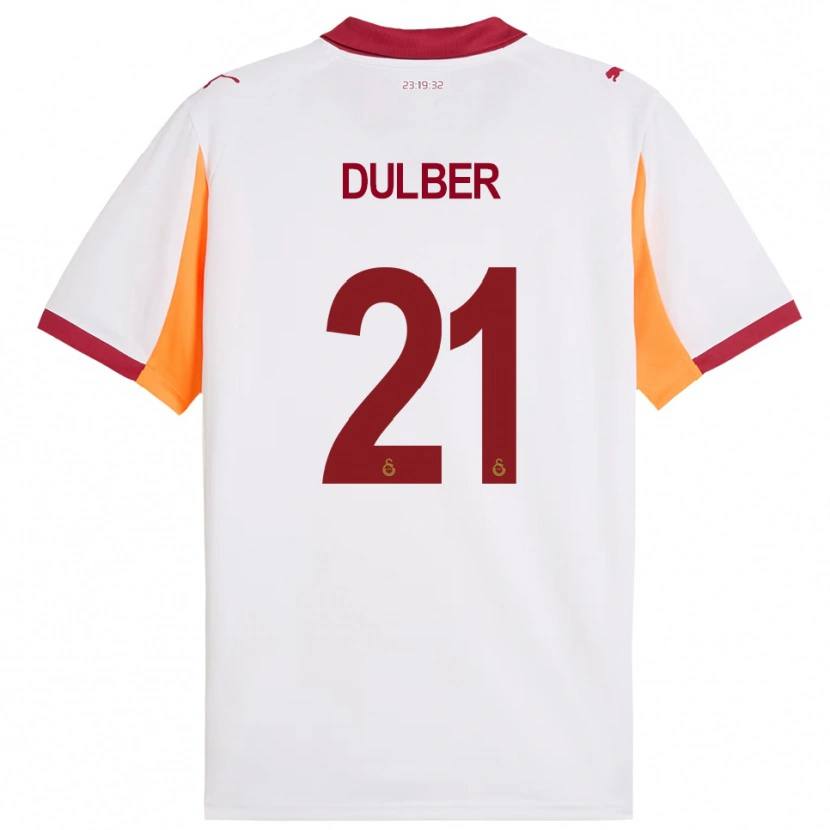 Danxen Homem Camisola Didem Dülber #21 Branco Vermelho Alternativa 2025/26 Camisa