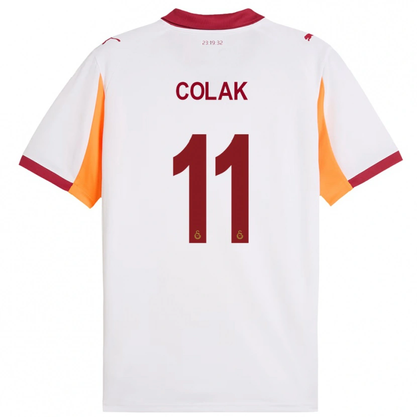 Danxen Homem Camisola Yiğit Çolak #11 Branco Vermelho Alternativa 2025/26 Camisa
